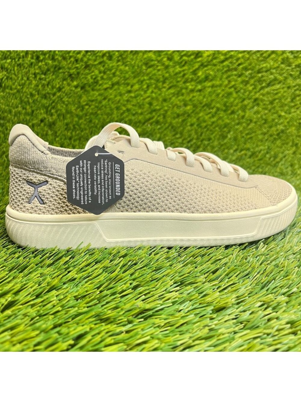 Flux Footwear Adapt Trainer Dune Womens Size 7.5 Athletic Knit Shoes Sneakers